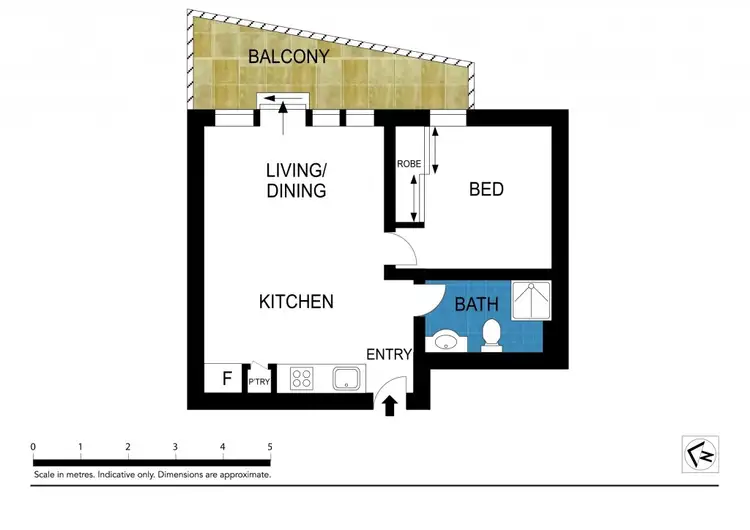 Floorplan of Homely apartment listing, 2804/380 Little Lonsdale Street, Melbourne VIC 3000