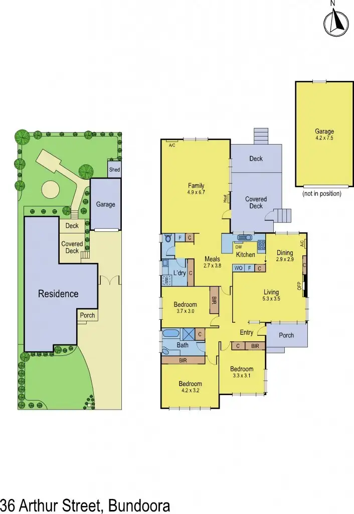 Floorplan of Homely house listing, 36 Arthur Street, Bundoora VIC 3083