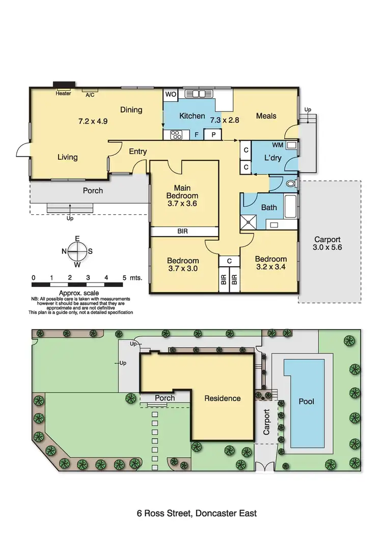 Floorplan of Homely house listing, 6 Ross Street, Doncaster East VIC 3109