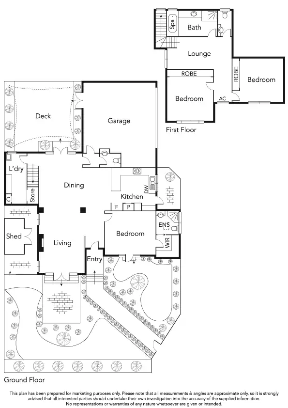 Floorplan of Homely townhouse listing, 1/300 South Road, Hampton East VIC 3188