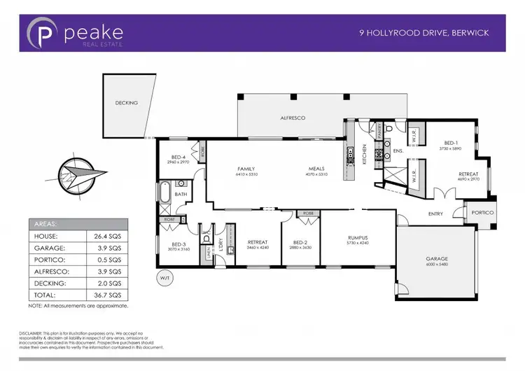 Floorplan of Homely house listing, 9 Hollyrood Drive, Berwick VIC 3806