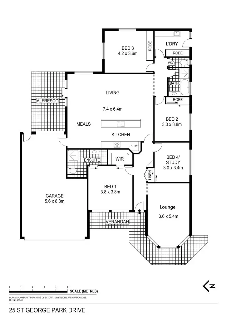 Floorplan of Homely house listing, 25 St George Park Drive, Kangaroo Flat VIC 3555