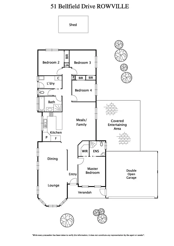 Floorplan of Homely house listing, 51 Bellfield Drive, Lysterfield VIC 3156