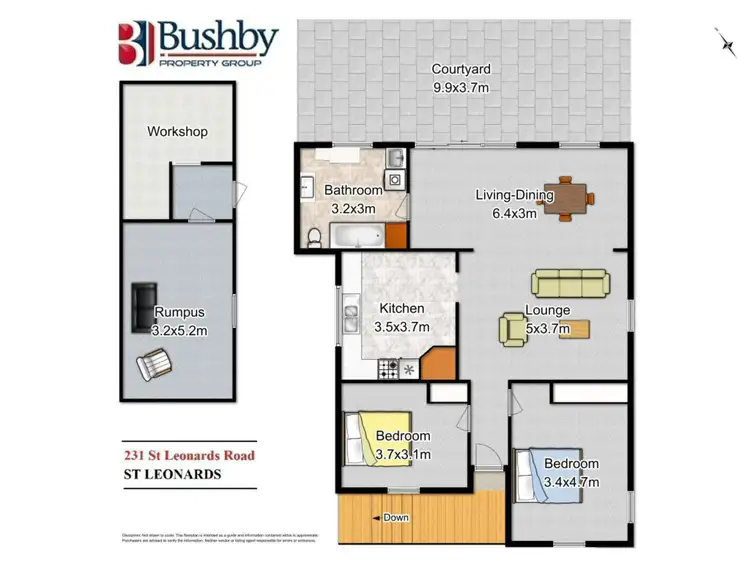 Floorplan of Homely house listing, 231 St Leonards Road, St Leonards TAS 7250
