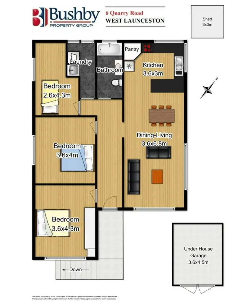 Floorplan of Homely house listing, 6 Quarry Road, West Launceston TAS 7250