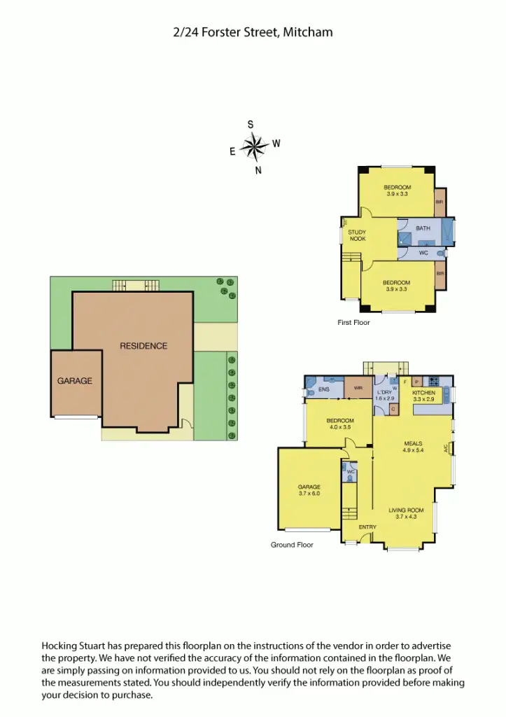 Floorplan of Homely townhouse listing, 2/24 Forster Street, Mitcham VIC 3132