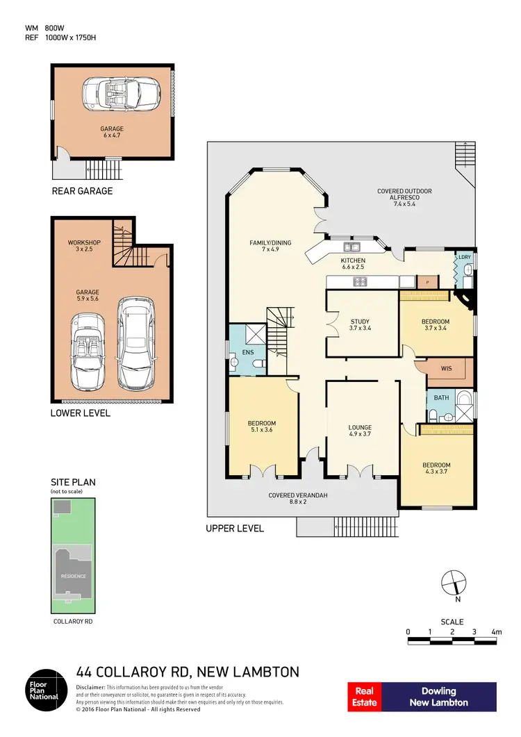 Floorplan of Homely house listing, 44 Collaroy Road, New Lambton NSW 2305