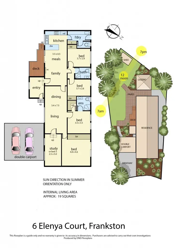 Floorplan of Homely house listing, 6 Elenya Court, Frankston VIC 3199