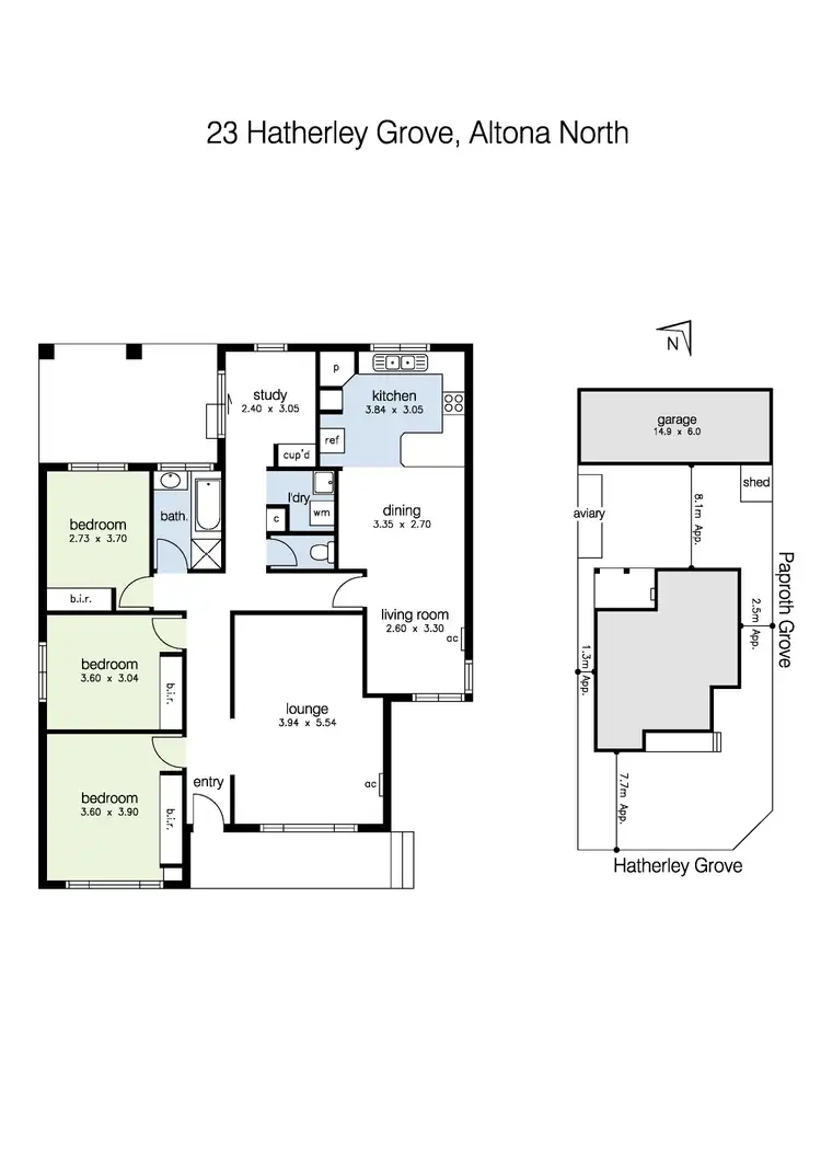 Floorplan of Homely house listing, 23 Hatherley Grove, Altona North VIC 3025