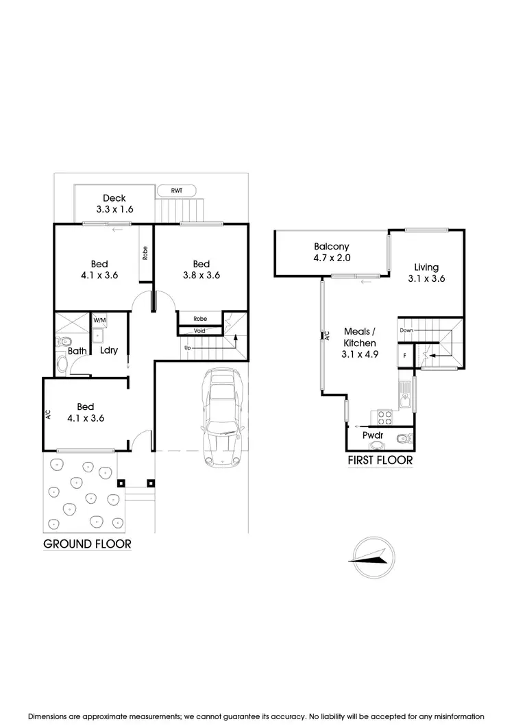 Floorplan of Homely house listing, 6c Oulton Crescent, Reservoir VIC 3073