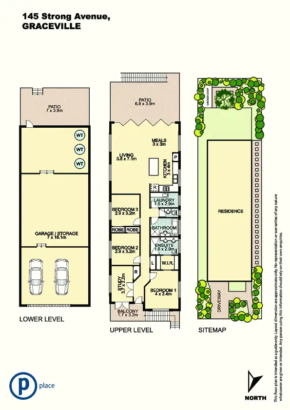 Floorplan of Homely house listing, 145 Strong Avenue, Graceville QLD 4075