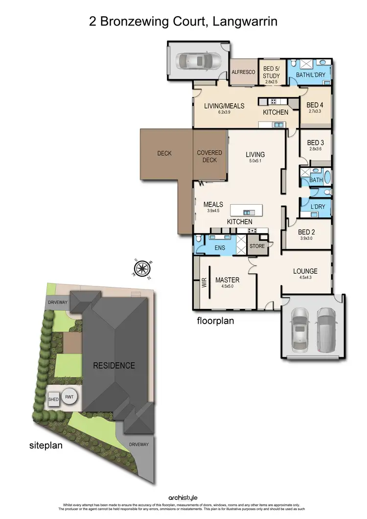 Floorplan of Homely house listing, 2 Bronzewing Court, Langwarrin VIC 3910