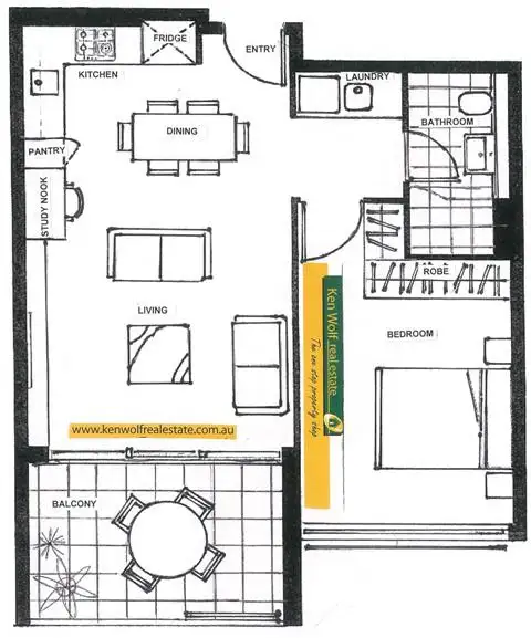 Floorplan of Homely apartment listing, 211/30-34 Henry Street, Gordon NSW 2072