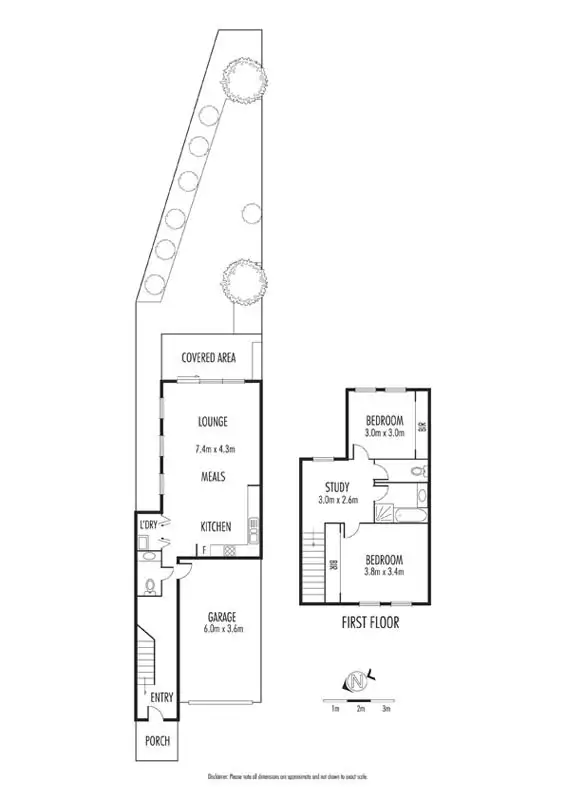 Floorplan of Homely townhouse listing, 2/36 Tyrrell Crescent, Fawkner VIC 3060