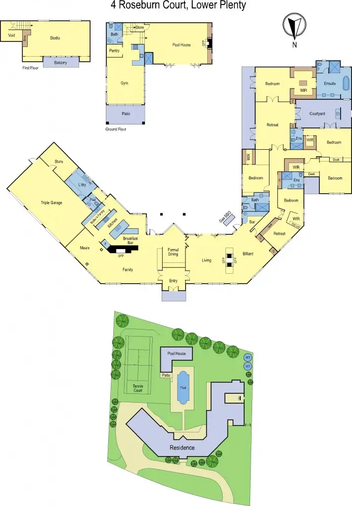 Floorplan of Homely house listing, 2-4 Roseburn Court, Lower Plenty VIC 3093