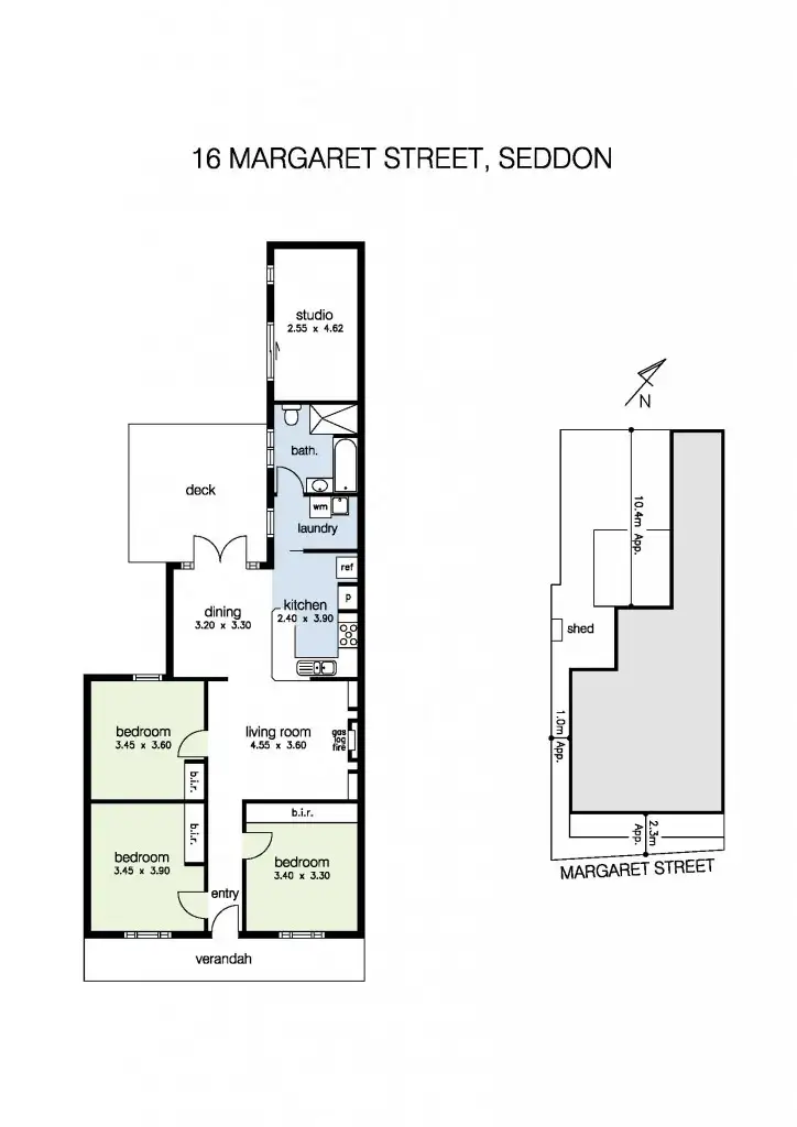 Floorplan of Homely house listing, 16 Margaret Street, Seddon VIC 3011