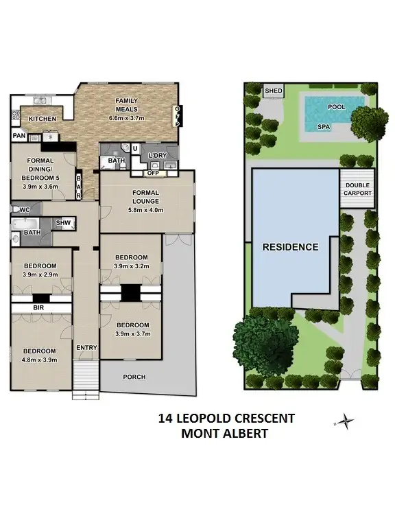 Floorplan of Homely house listing, 14 Leopold Crescent, Mont Albert VIC 3127