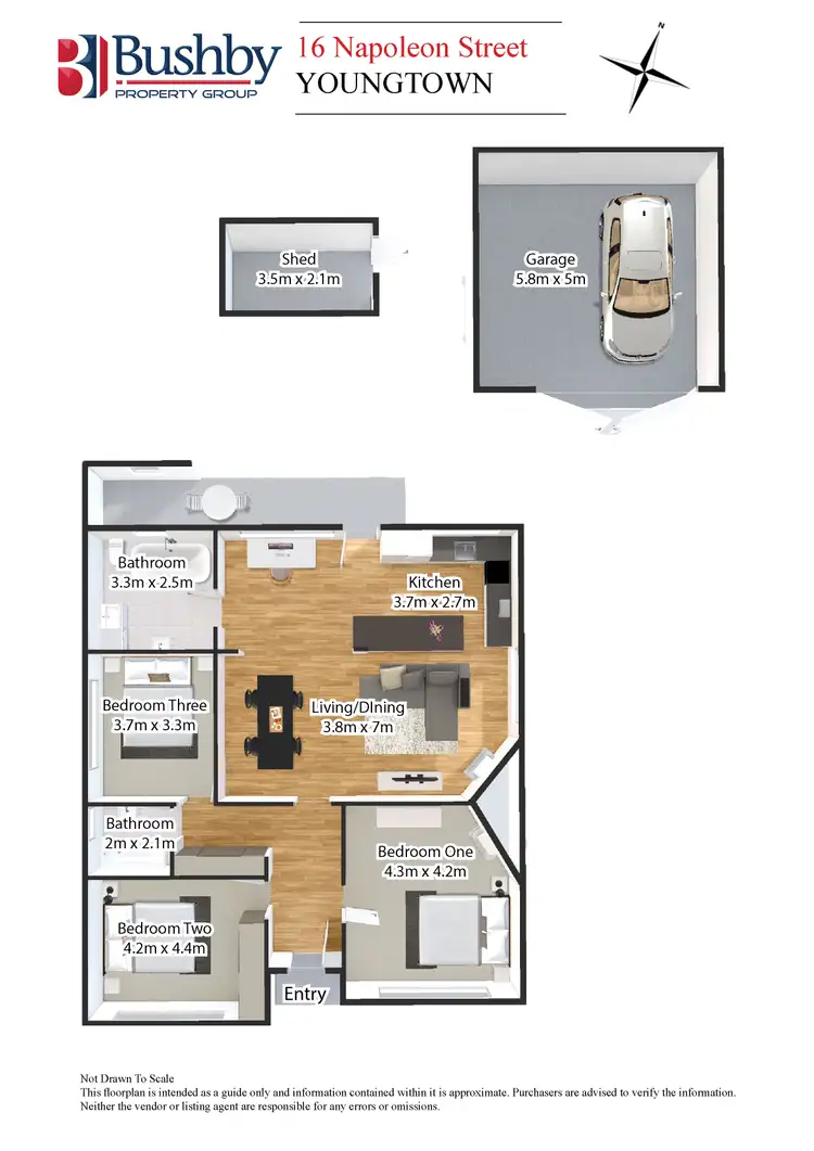 Floorplan of Homely house listing, 16 Napoleon Street, Youngtown TAS 7249