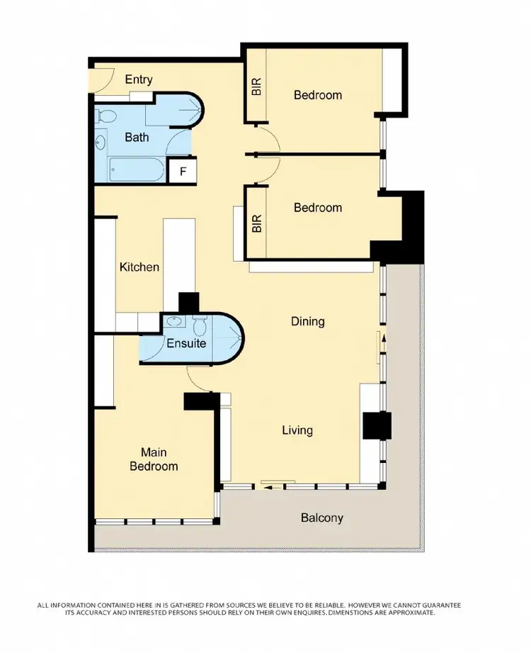 Floorplan of Homely apartment listing, 121/299 Queen Street, Melbourne VIC 3000