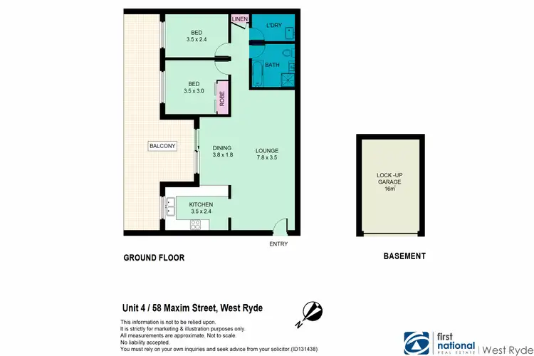 Floorplan of Homely unit listing, 4/58 Maxim Street, West Ryde NSW 2114