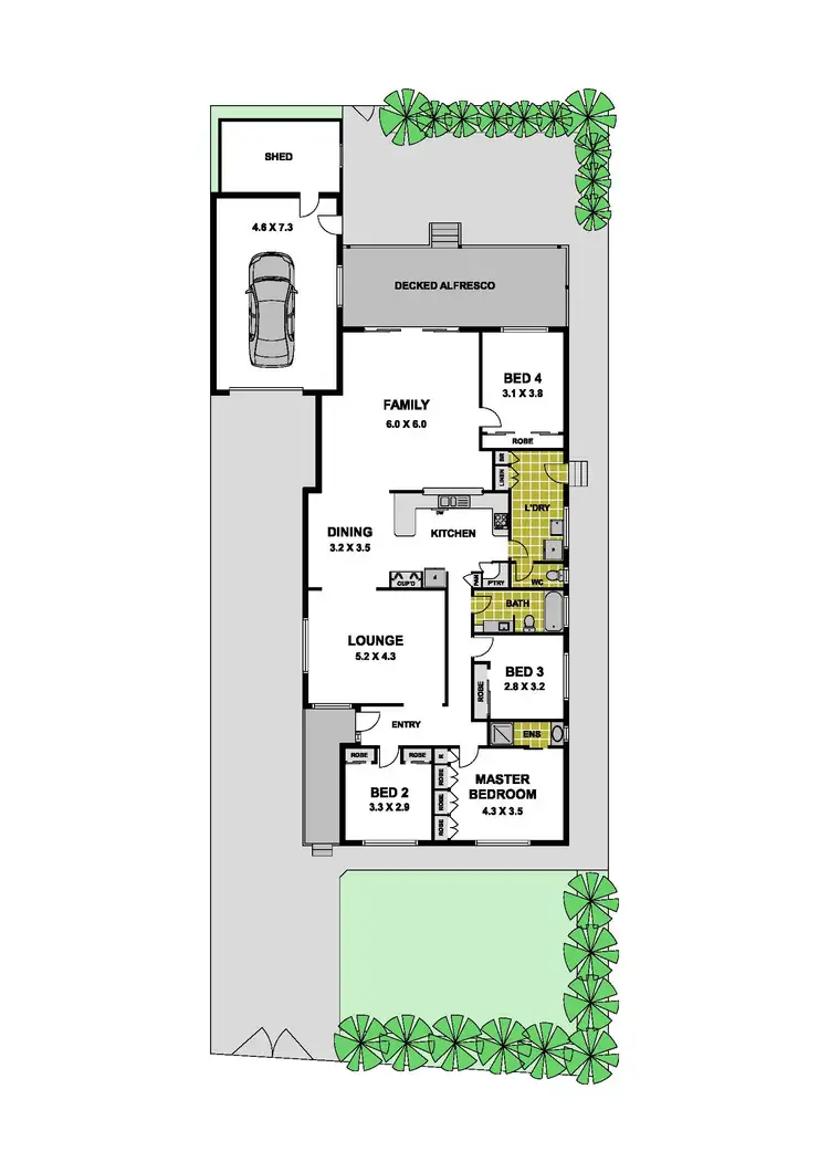 Floorplan of Homely house listing, 5 Shawlands Drive, Tullamarine VIC 3043