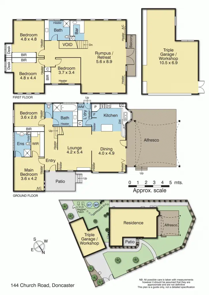 Floorplan of Homely house listing, 144 Church Road, Doncaster VIC 3108