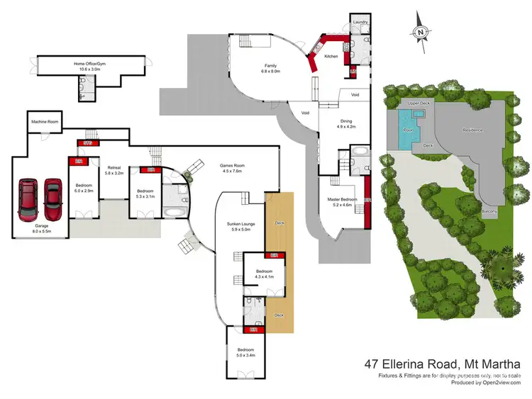 Floorplan of Homely house listing, 47 Ellerina Road, Mount Martha VIC 3934