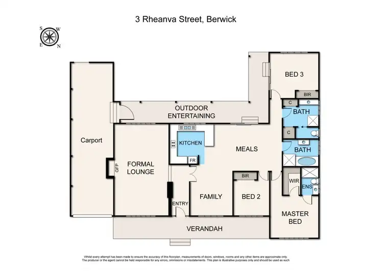 Floorplan of Homely house listing, 3 Rheanva Street, Berwick VIC 3806