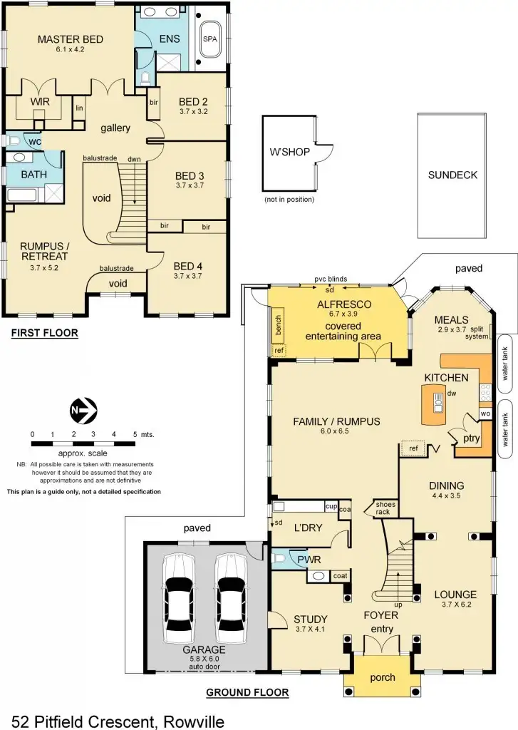 Floorplan of Homely house listing, 52 Pitfield Crescent, Rowville VIC 3178