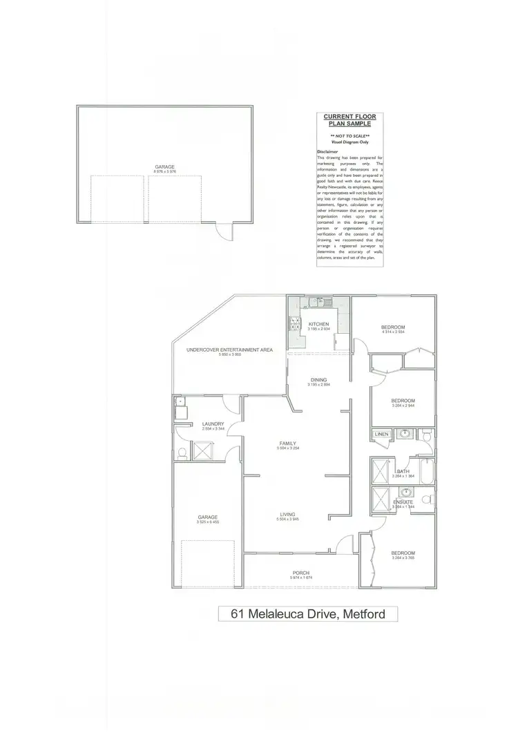 Floorplan of Homely house listing, 61 Melaleuca Drive, Metford NSW 2323