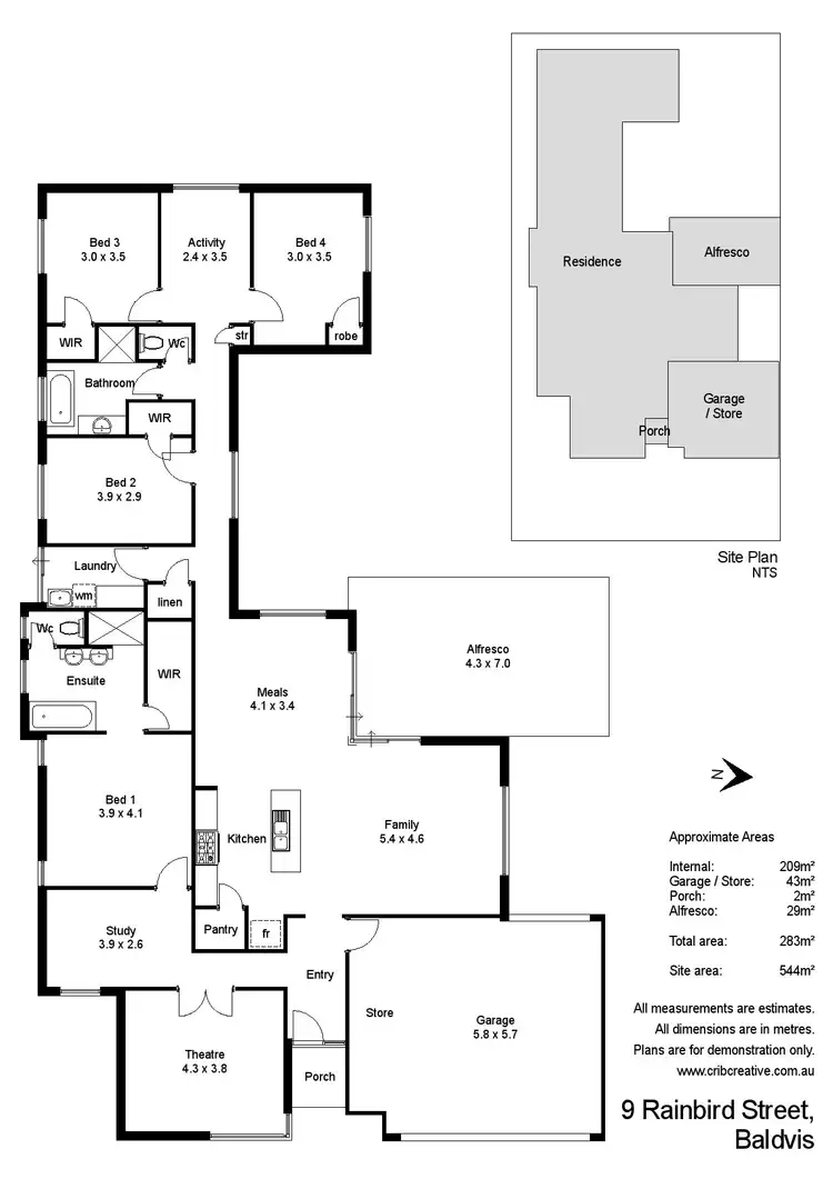 Floorplan of Homely house listing, 9 Rainbird Street, Baldivis WA 6171