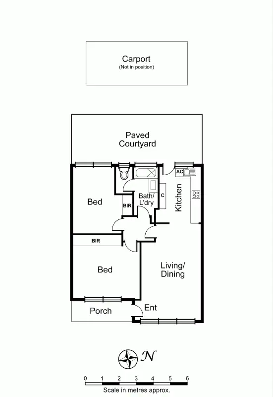 Floorplan of Homely unit listing, 4/55A Coorigil Road, Carnegie VIC 3163