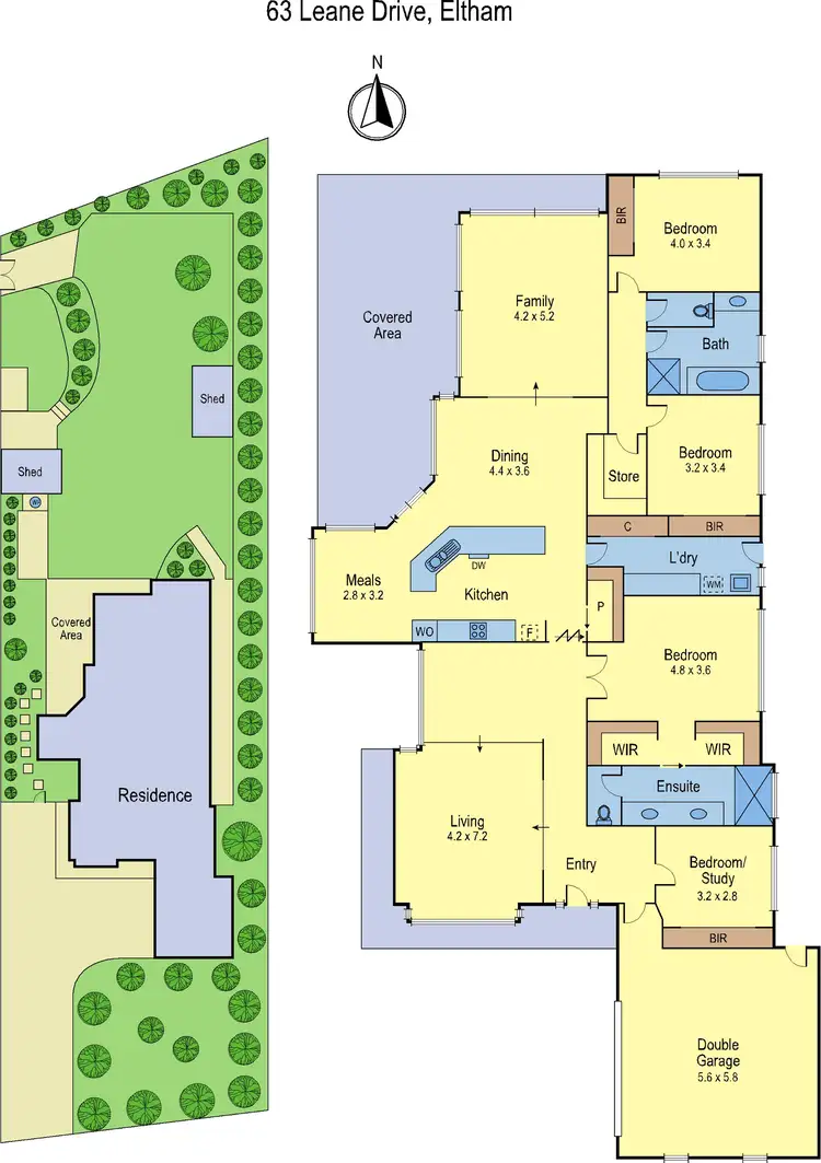 Floorplan of Homely house listing, 63 Leane Drive, Eltham VIC 3095