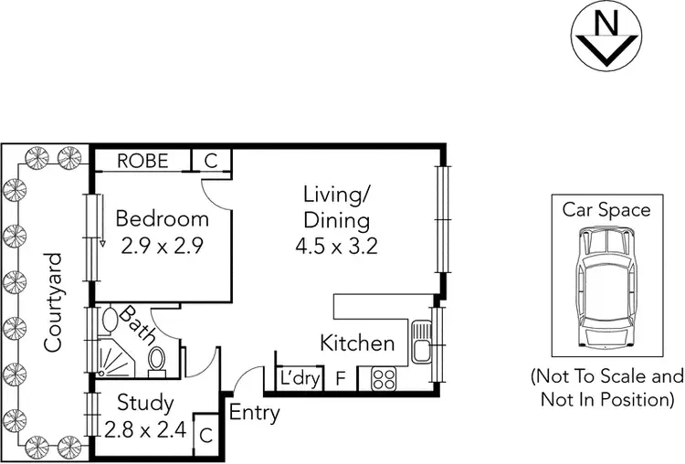 Floorplan of Homely apartment listing, 4/223 Westgarth Street, Northcote VIC 3070