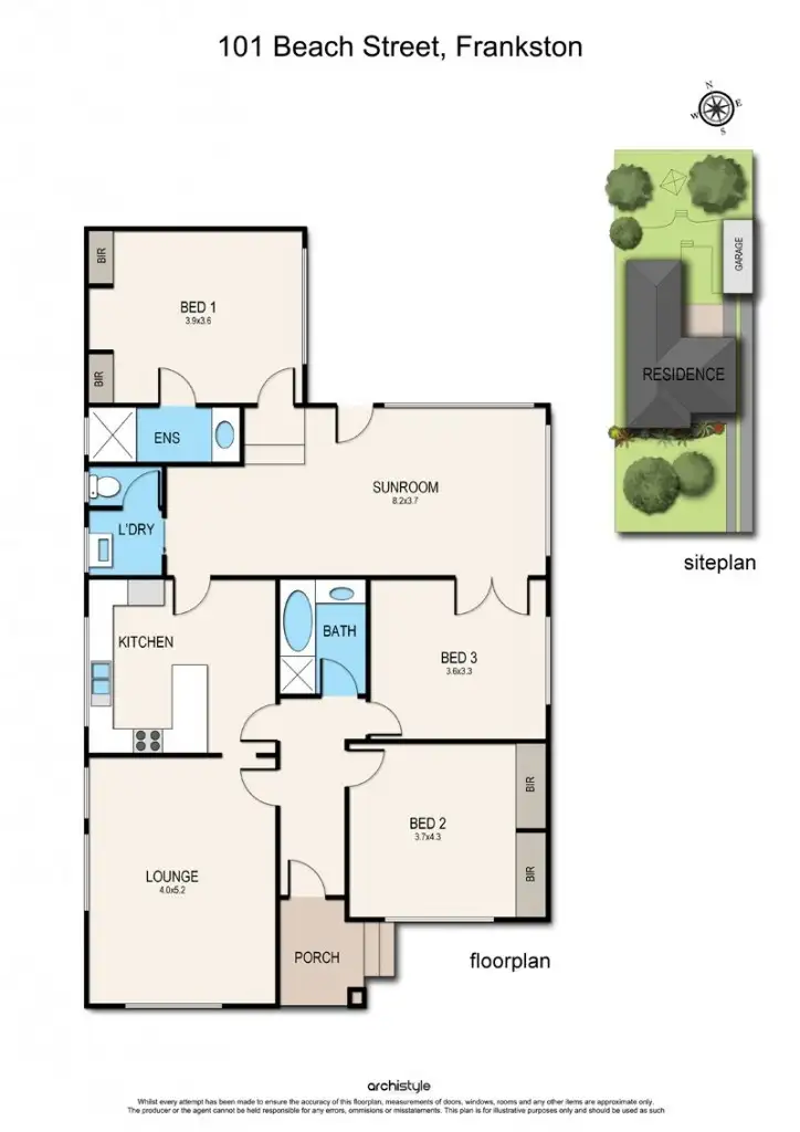 Floorplan of Homely house listing, 101 Beach Street, Frankston VIC 3199