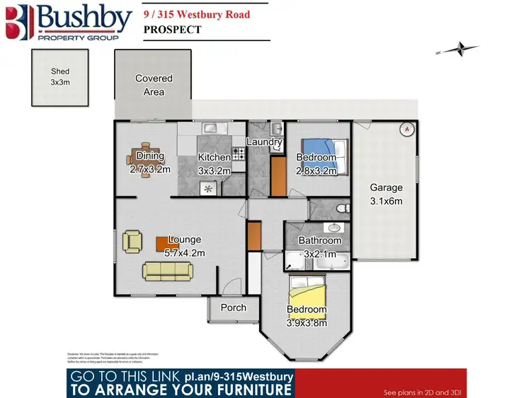 Floorplan of Homely villa listing, 9/315 Westbury Road, Prospect Vale TAS 7250