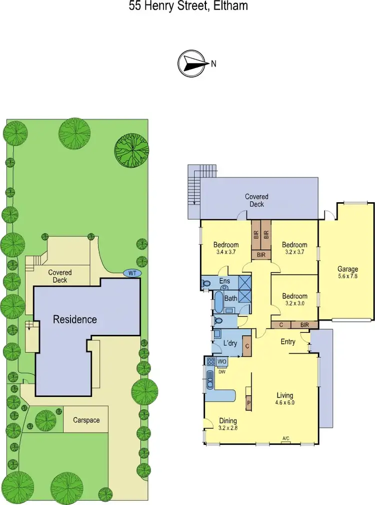 Floorplan of Homely house listing, 55 Henry Street, Eltham VIC 3095