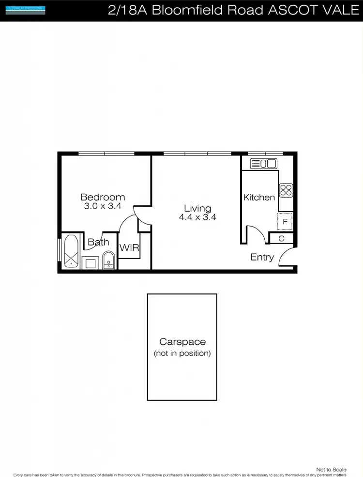 Floorplan of Homely apartment listing, 2/18A Bloomfield Road, Ascot Vale VIC 3032