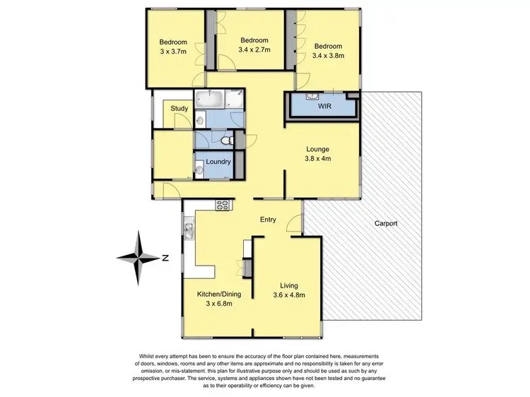 Floorplan of Homely house listing, 7 Cardell Court, Colac VIC 3250