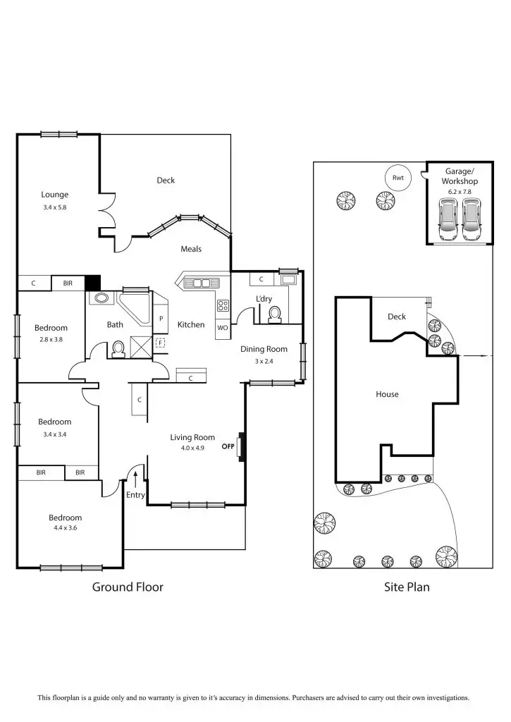 Floorplan of Homely house listing, 8 David Street, Mordialloc VIC 3195