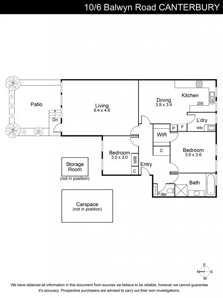 Floorplan of Homely apartment listing, 10/6 Balwyn Road, Canterbury VIC 3126