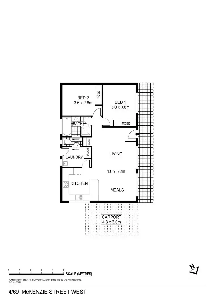 Floorplan of Homely house listing, 4/69 MacKenzie Street West, Golden Square VIC 3555