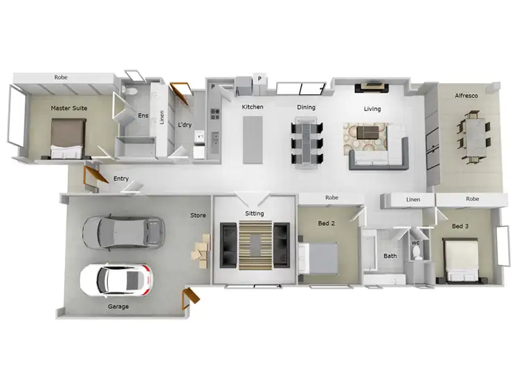 Floorplan of Homely house listing, 26B Abbott Way, Wilson WA 6107