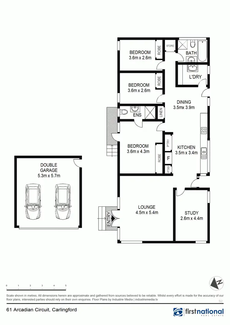 Floorplan of Homely house listing, 61 Arcadian Circuit, Carlingford NSW 2118