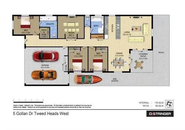 Floorplan of Homely house listing, 5 Gollan Drive, Tweed Heads West NSW 2485