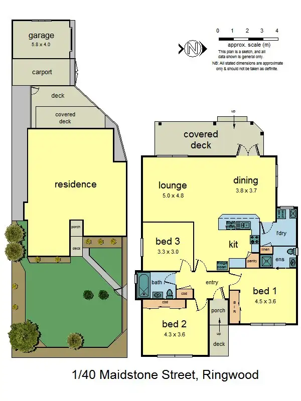 Floorplan of Homely unit listing, 1/40 Maidstone Street, Ringwood VIC 3134