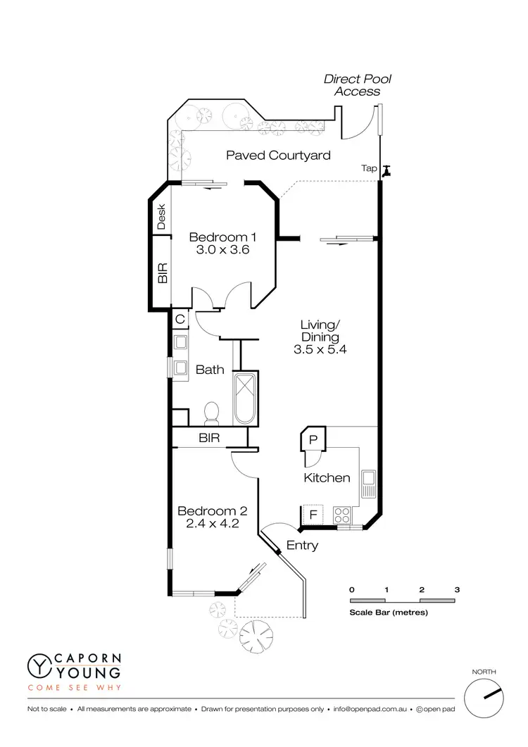 Floorplan of Homely block of units listing, 13/34 Smith Street, Highgate WA 6003
