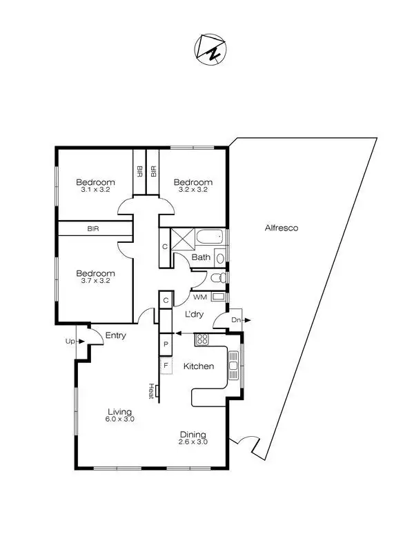 Floorplan of Homely house listing, 51 McNulty Drive, Wendouree VIC 3355