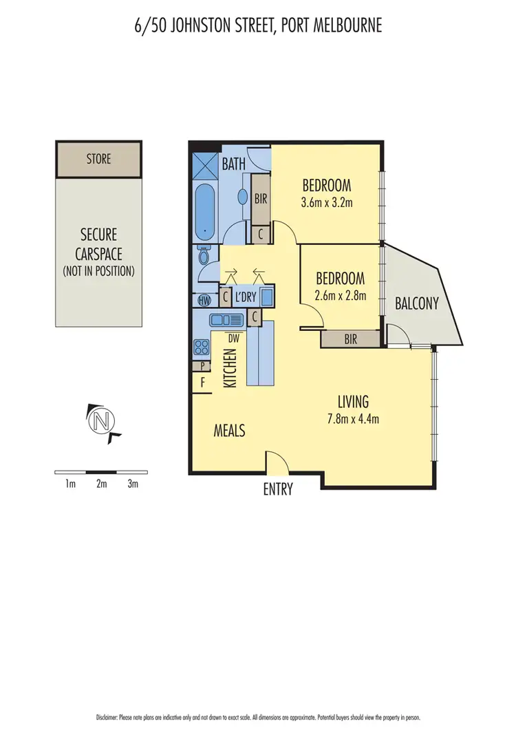 Floorplan of Homely apartment listing, 6/50 Johnston Street, Port Melbourne VIC 3207