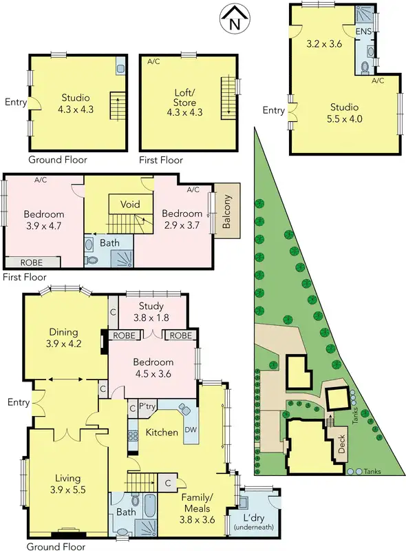Floorplan of Homely house listing, 1 Westbourne Grove, Camberwell VIC 3124
